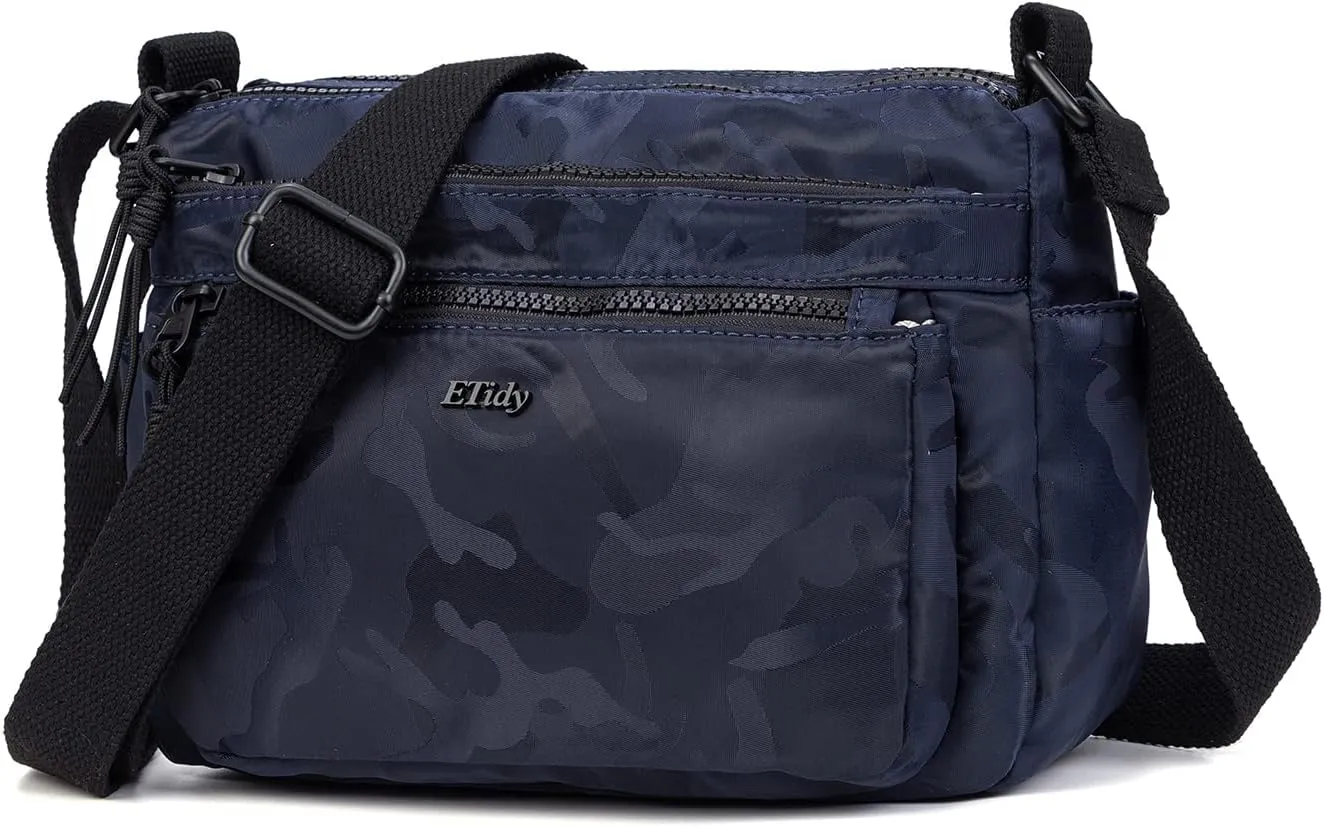 ETidy Casual Nylon Shoulder Bag For Women Waterproof Lightweight Crossbody Purse Hobo Bag