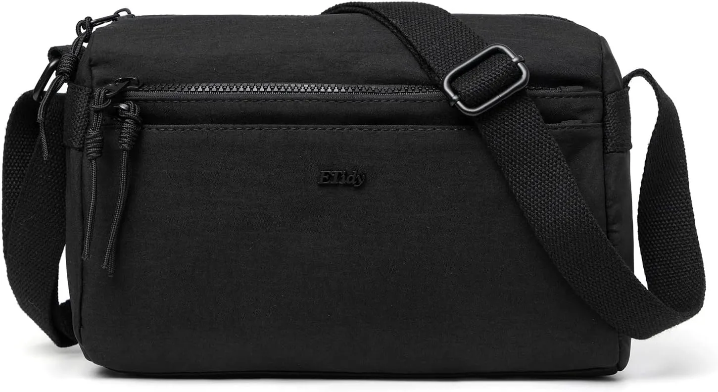 ETidy Nylon Crossbody Bag For Women Waterproof Lightweight Casual Shoulder Purse Hobo Bag