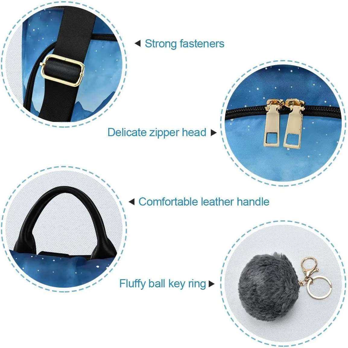 Evergreen Trees Watercolor Backpack Purse for Women Rucksack Anti Theft Handbag with Pompom Travel Bag