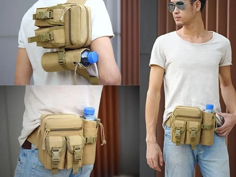 FAMI Deployment Bag Tactical Waist Pack Small Sling Pack Hand Carry Bag Handlebar Bag