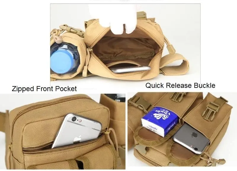 FAMI Deployment Bag Tactical Waist Pack Small Sling Pack Hand Carry Bag Handlebar Bag
