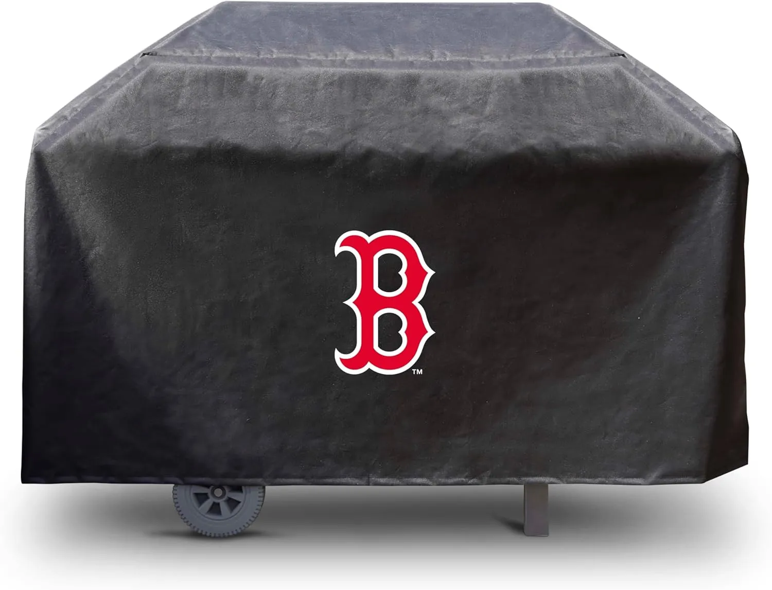 FANMATS 42275 MLB - Boston Red Sox Rectangular Black Grill Cover - Fits 3 and 4 Burner Grills - 68in x 21in x 35in