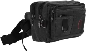 Fanny Packs for Women Men Vintage Canvas Waist Bag Pack Large Capacity Hip Bum Bag with Adjustable Strap Waterproof Casual Crossbody Wallet Waist Bag for Sport Hiking Running Walking Cycling Camping