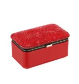 Fashion Rhinestone Multi Compartment Jewelry Box