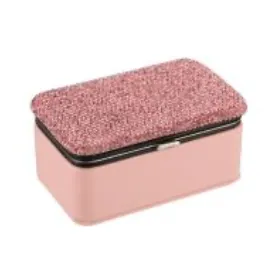 Fashion Rhinestone Multi Compartment Jewelry Box