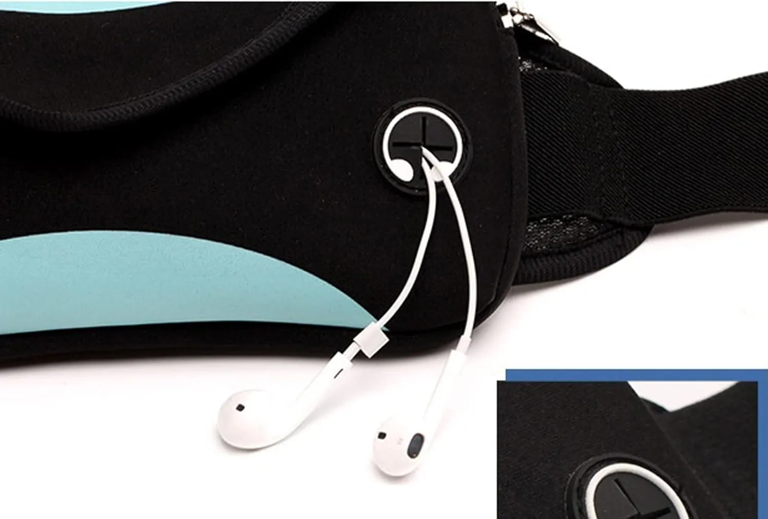 Fashion Waist Packs Sports Waist Bag Cycling Running Jogging Gym Wallet Mobile Phone Shoulder Strap Bag Men Women's Travel Waist Bag(Dark blue)