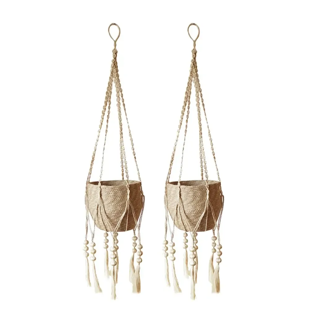 Fiora Macramé Plant Hanger Set of 2 for Stylish Home Decor