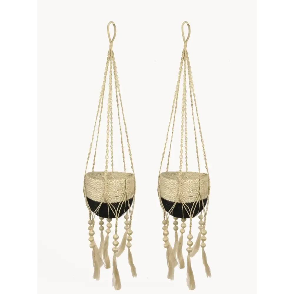 Fiora Macramé Plant Hanger Set of 2 for Stylish Home Decor