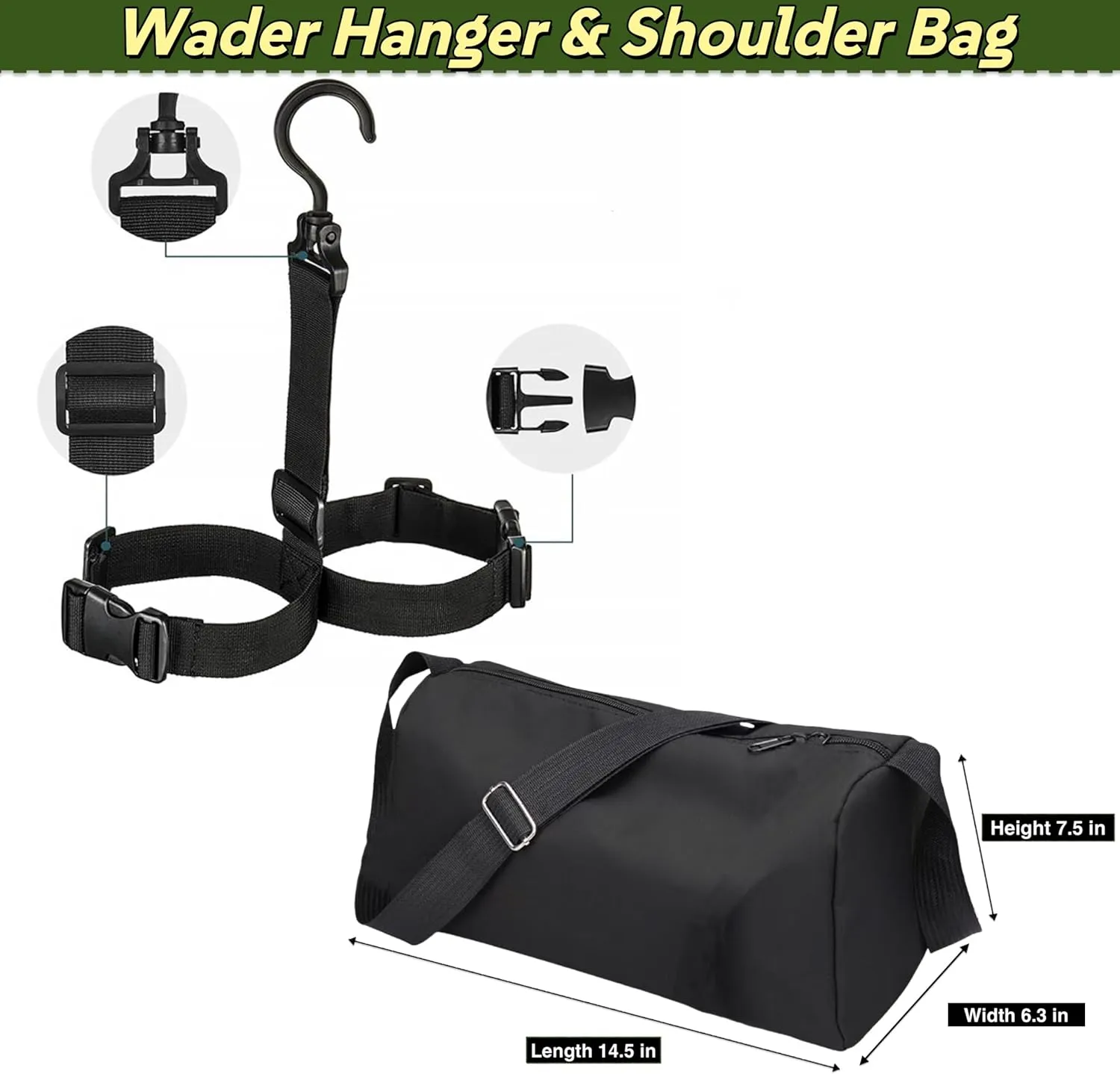 Fishing Waders for Men and Women,Wading Pants with Neoprene Stocking Foot,Fishing Waist Waders Pants with Pockets