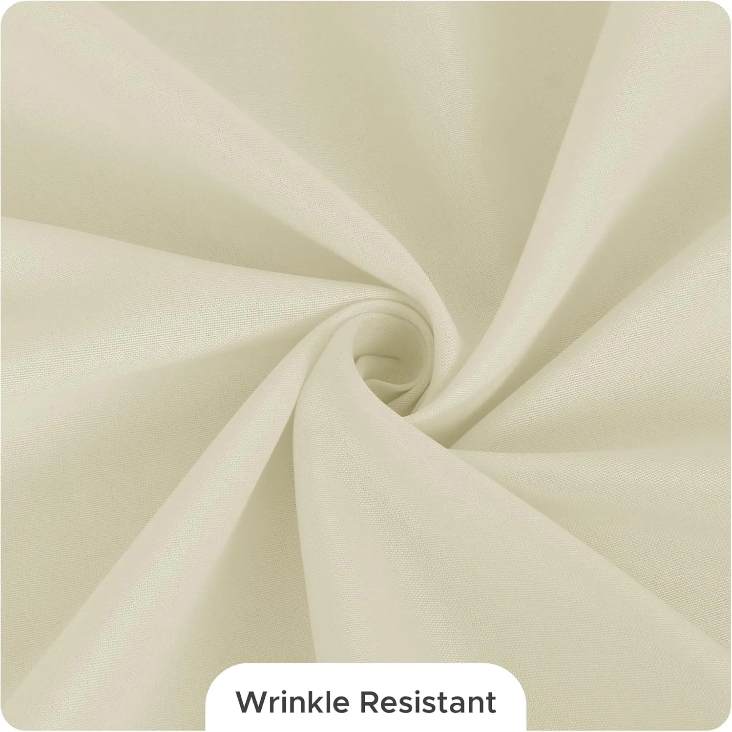 Fitable 8 Pack Round Tablecloths: Stain Resistant Wrinkle Free Circle Table Clothes, Washable Reusable Polyester Table Covers for Wedding Party Birthday Banquet Reception(Ivory, 120 Inch)