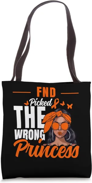 FND Awareness Princess Functional Neurologic Disorder Tote Bag