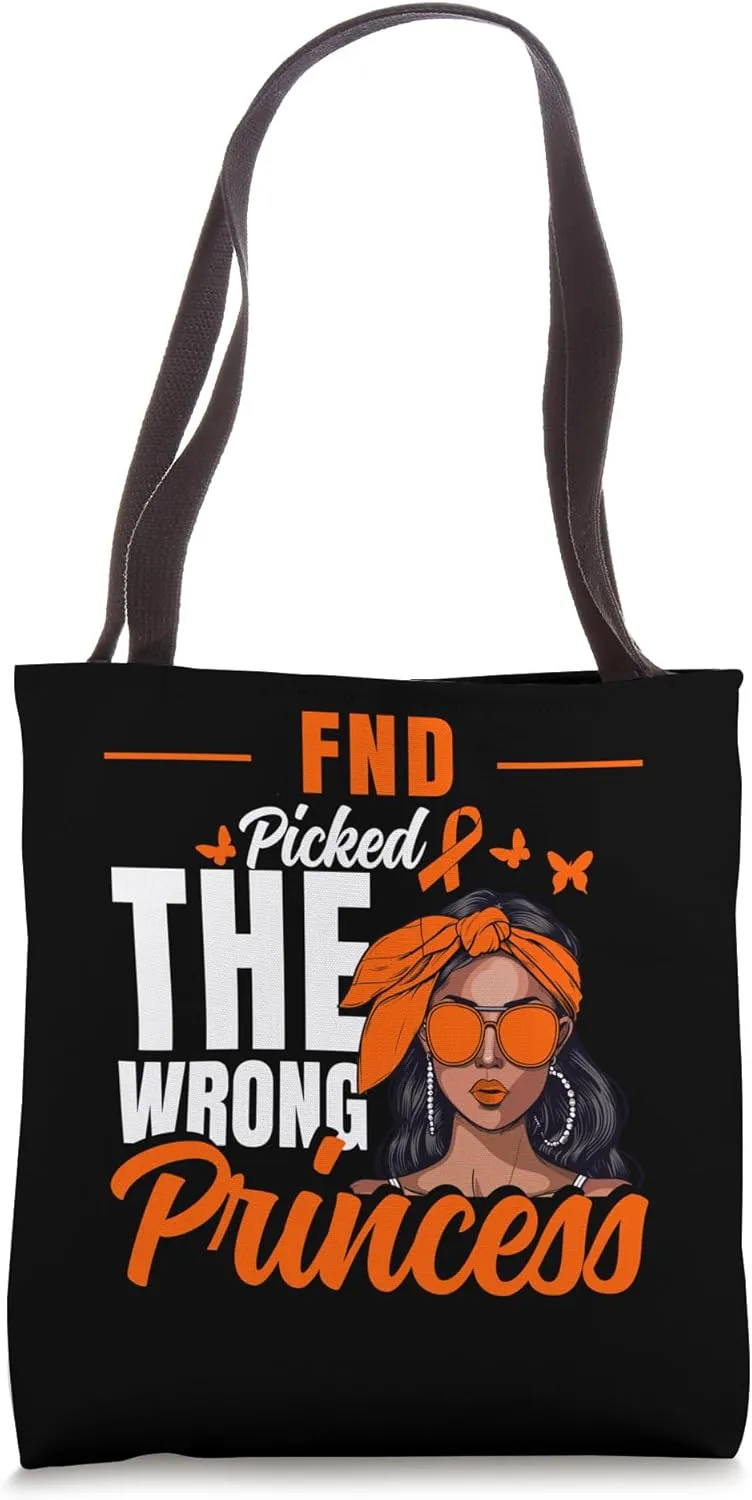 FND Awareness Princess Functional Neurologic Disorder Tote Bag