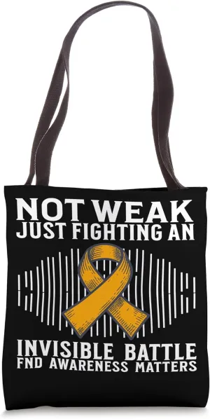 FND Warrior Functional Neurological Disorder Awareness Tote Bag
