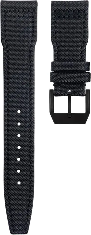 For IWC SPITFIRE MARK 18 Portugieser Portofino Pilot IW3777 Wristband Nylon Canvas Leather Watchbands 20mm to 22mm