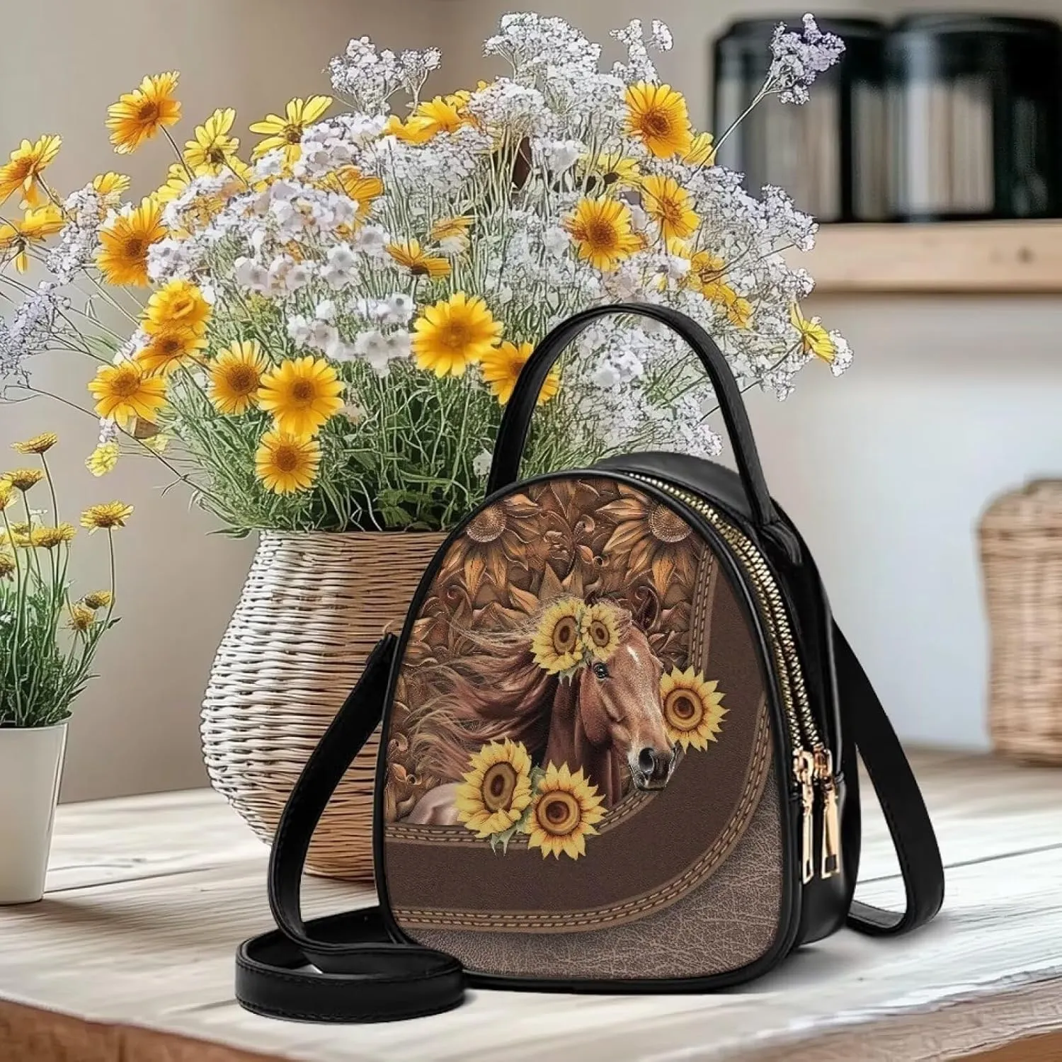 FOR U DESIGNS Leather Hobo Bags for Women Trendy Anti Theft Crossbody Bag Top Handle Shoulder Bag Satchel Handbag