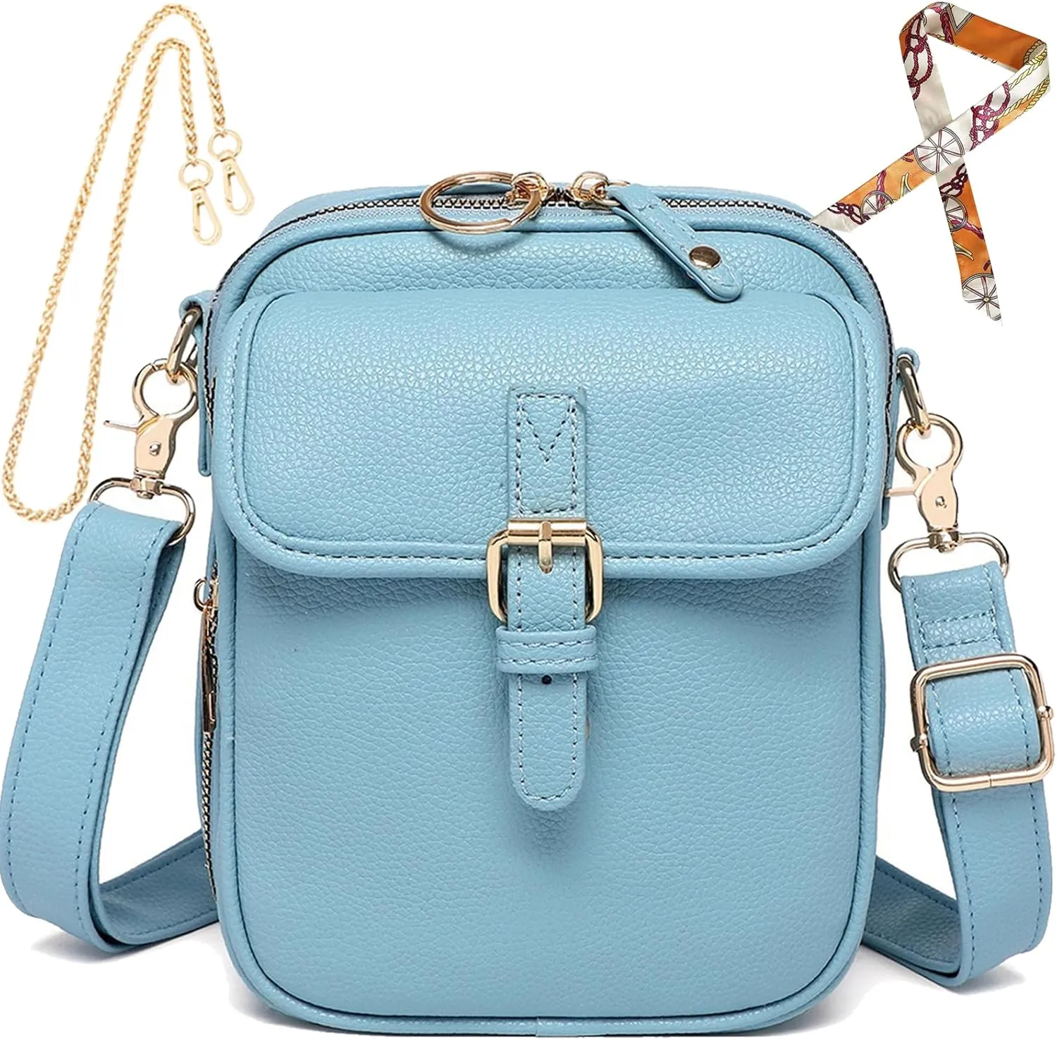 Forcipower Crossbody Bag, Collaboraten1 Crossbody Leather Bag, Anti-Theft Urvashi Crossbody Bag