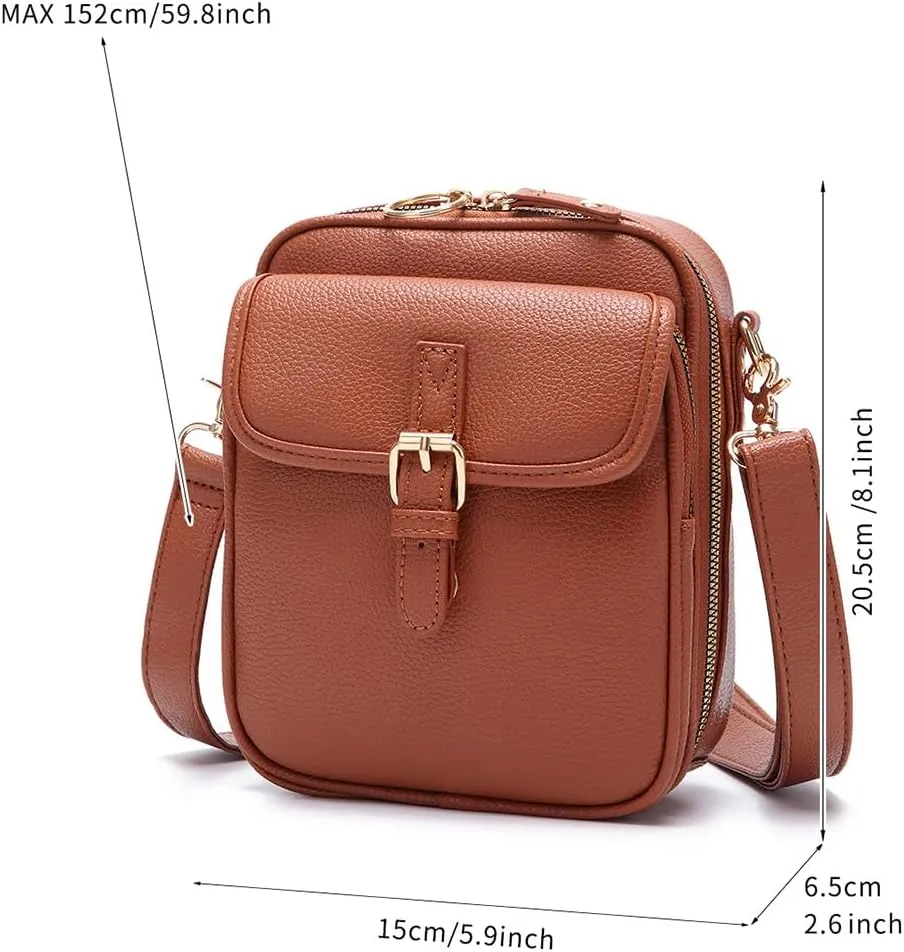 Forcipower Crossbody Bag, Collaboraten1 Crossbody Leather Bag, Urvashi Anti-Theft Vintage Adjustable Shoulder Messenger