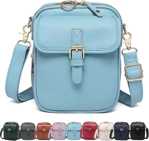 Forcipower Crossbody Bag, Collaboraten1 Crossbody Leather Bag, Urvashi Anti-Theft Vintage Adjustable Shoulder Messenger