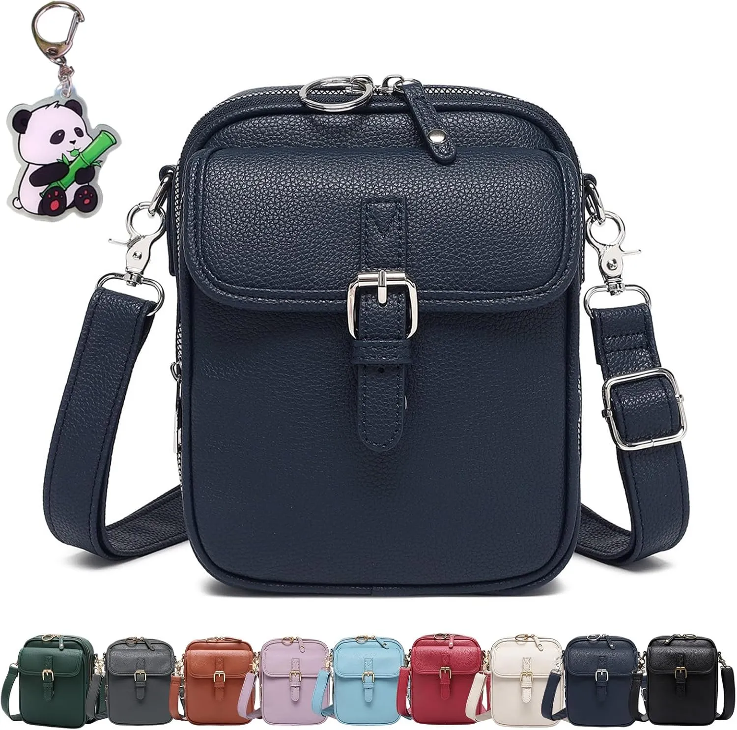 Forcipower Crossbody Leather Bag, Urvashi Crossbody Leather Bag, Vintage Anti Theft Shoulder Bag with Card Slots