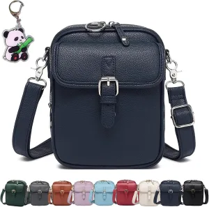Forcipower Crossbody Leather Bag, Urvashi Crossbody Leather Bag, Vintage Anti Theft Shoulder Bag with Card Slots