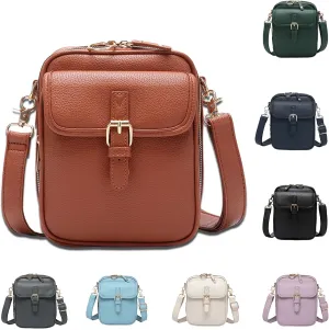 Forcipower Crossbody Leather Bag, Zealburst Crossbody Leather bag, Anti Theft leather bag, With Multiple Card Slots