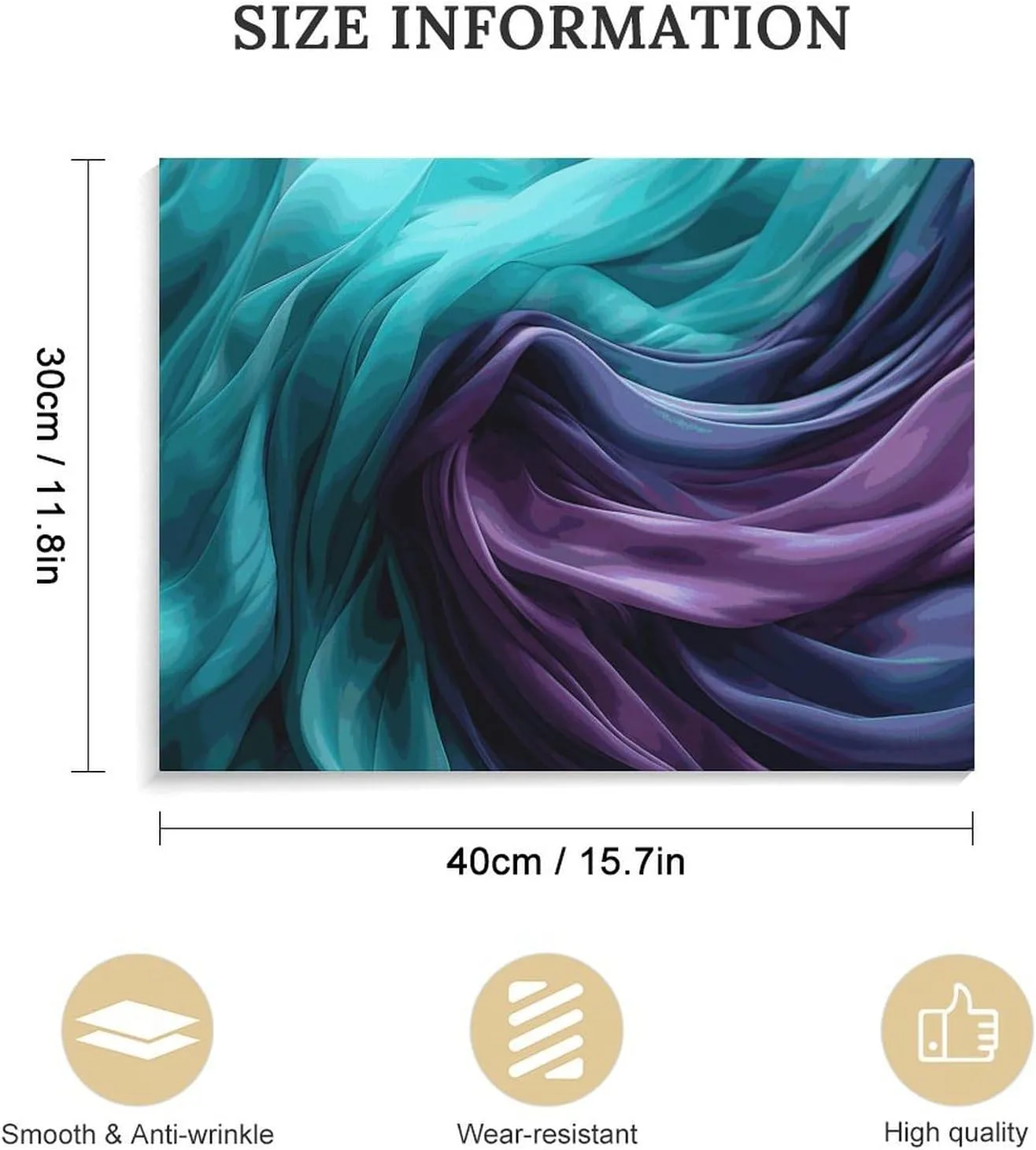 Frame Christmas Wall Decor Light Emerald Green and Purple Printed Square Canvas Wall Art Paintings Wall Decorations for Bedroom Living Room Bathroom Home Decor 15.7 X 11.8 Inches