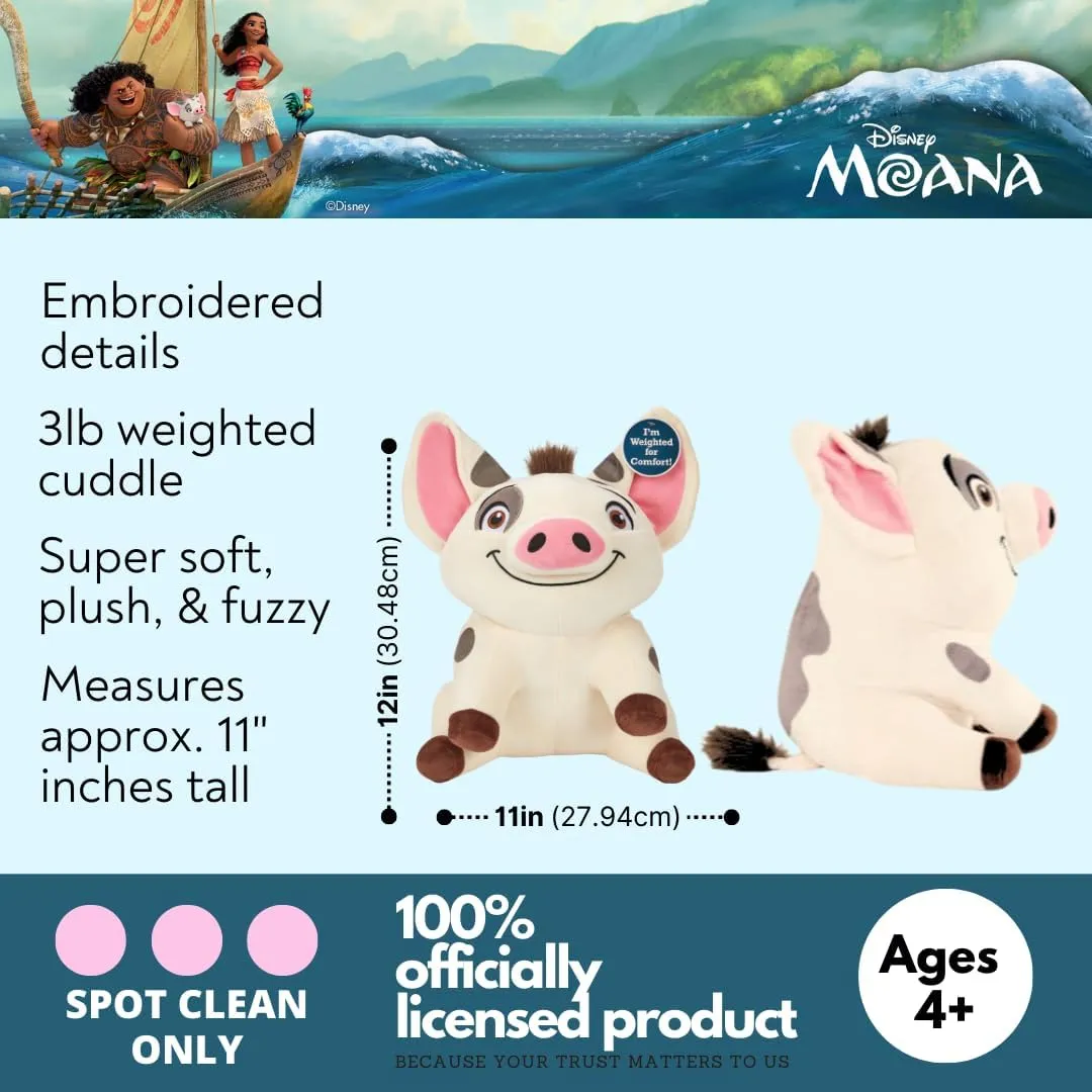 Franco Calm Disney Moana Pua Bedding Super Soft Calming 3Lb Weighted Cuddle Pillow Buddy, Comfort Pillow, (Officially Licensed Product)