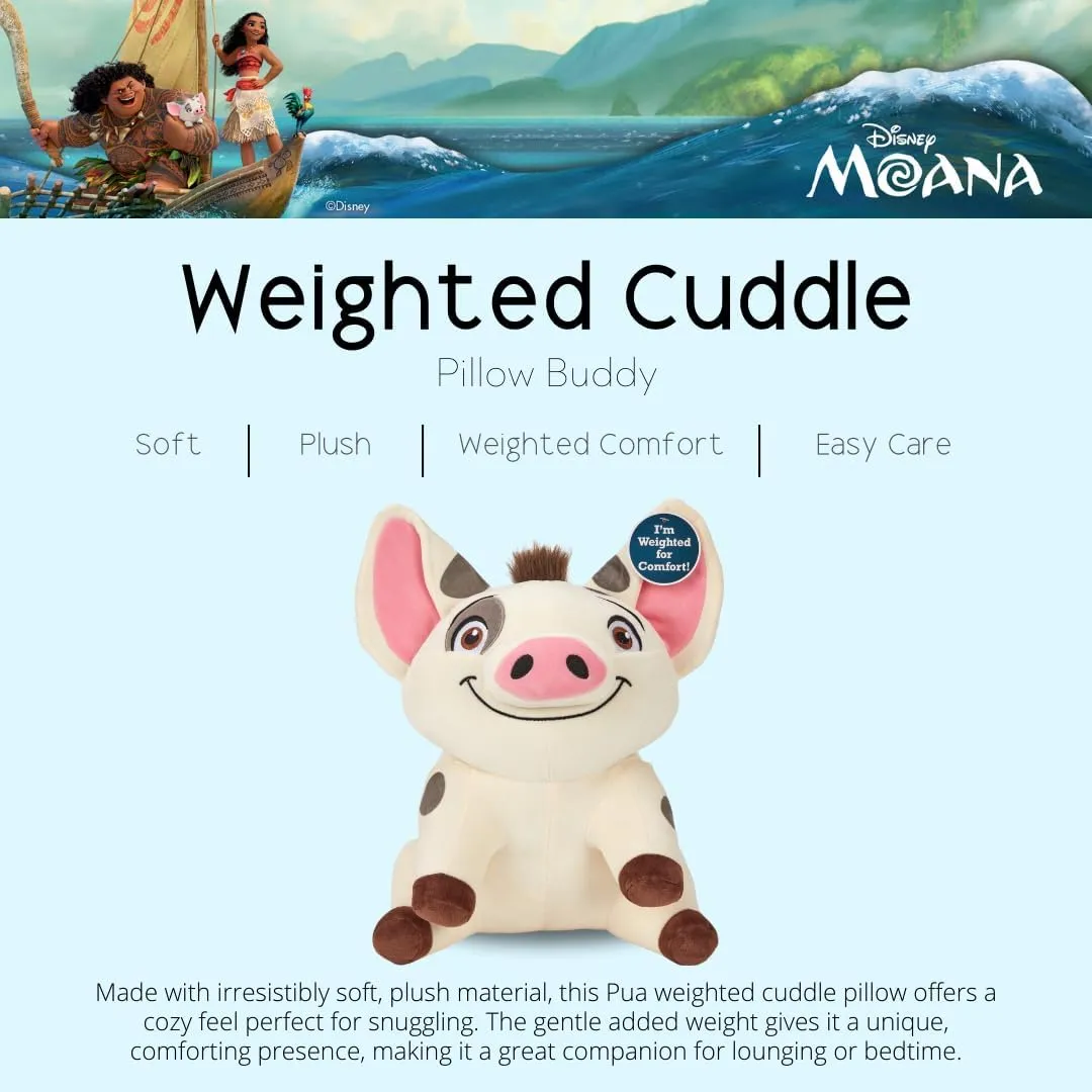 Franco Calm Disney Moana Pua Bedding Super Soft Calming 3Lb Weighted Cuddle Pillow Buddy, Comfort Pillow, (Officially Licensed Product)
