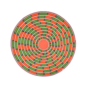 Fulani Flat Basket Mat Burkina Faso 16 Inch