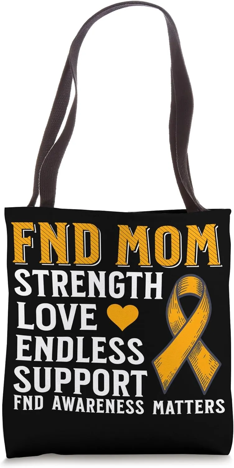 Functional Neurological Disorder Awareness Brain FND Warrior Tote Bag