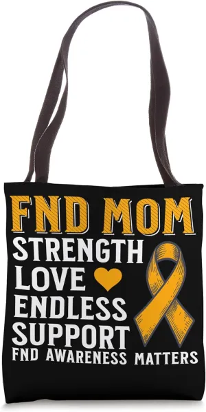 Functional Neurological Disorder Awareness Brain FND Warrior Tote Bag