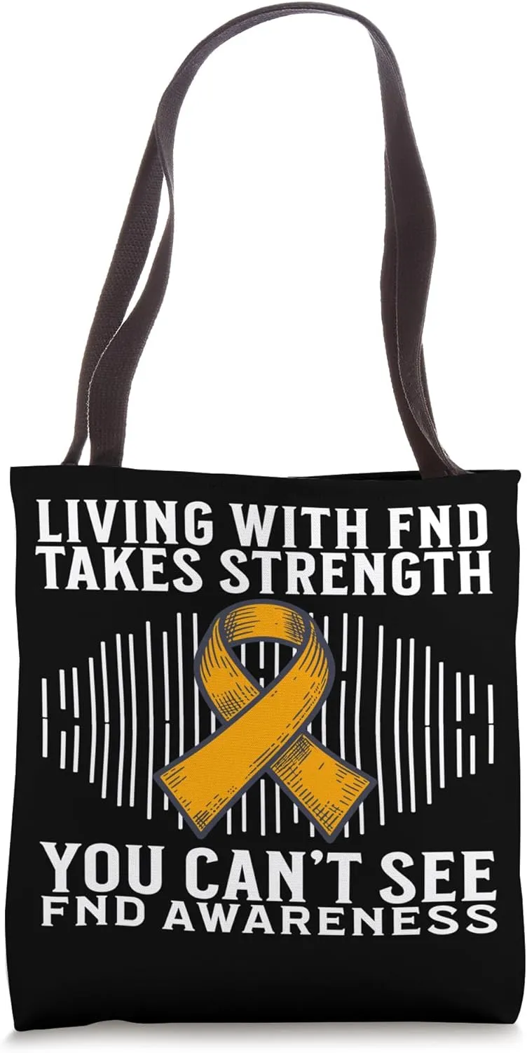 Functional Neurological Disorder Awareness FND Warrior Tote Bag