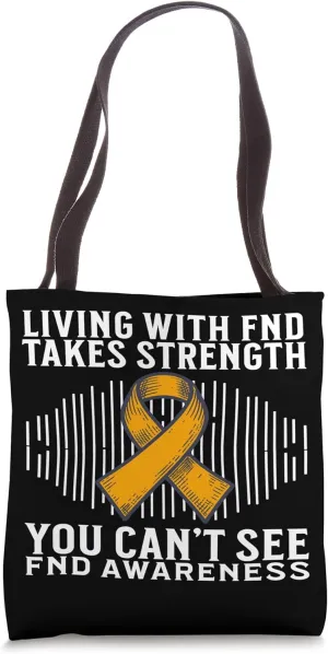 Functional Neurological Disorder Awareness FND Warrior Tote Bag