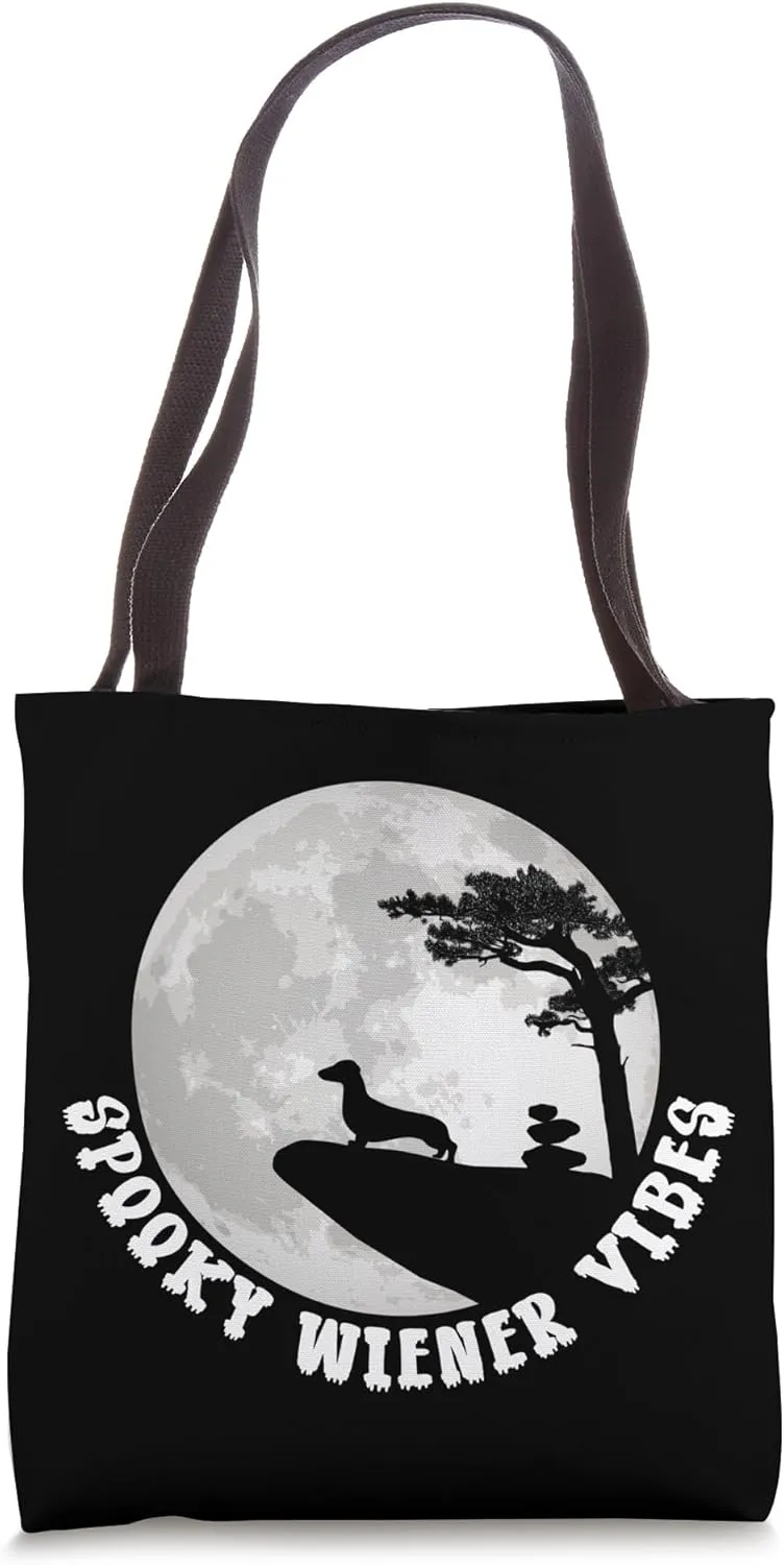 Funny Wiener Dog Doxie - Dackel & Halloween Dachshund Tote Bag