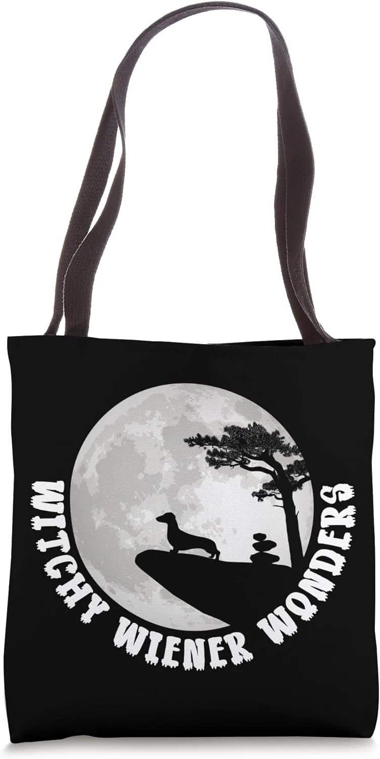 Funny Wiener Dog Doxie - Dackel & Halloween Dachshund Tote Bag