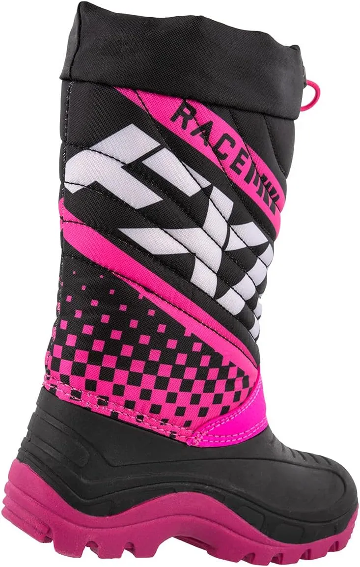 FXR Youth Boost Boot (Black/Fuchsia - Size 4/EU 35)