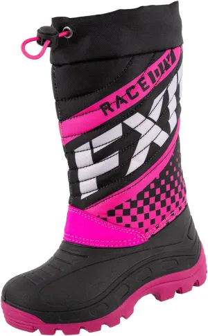 FXR Youth Boost Boot (Black/Fuchsia - Size 4/EU 35)
