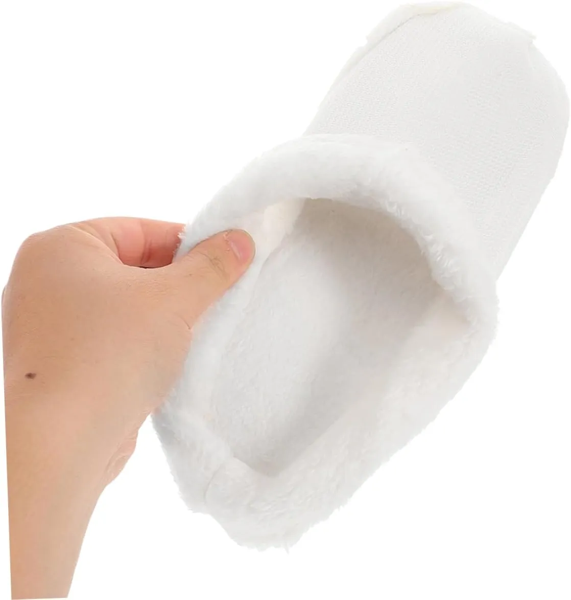 Garneck Warm Wool Shoe Inserts Plush Cotton Cover Liners for Winter Washable Cozy Fluffy Inserts for Slippers Easy Clean Replacement Insoles Size