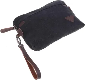 Gatuida Men's Zipper Wallet Large Pouch Handbag Multi-purpose Clutch for Business Casual