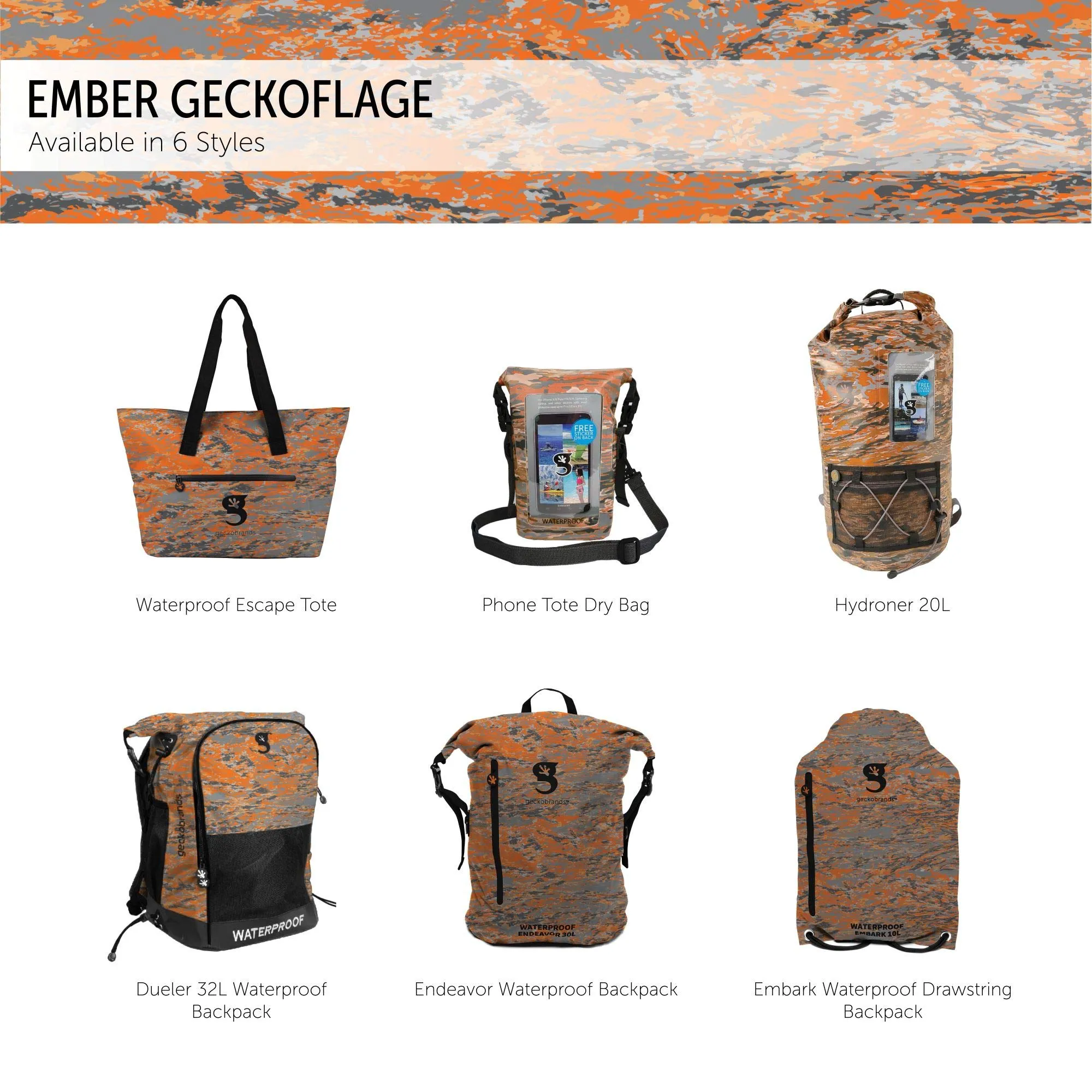 Geckobrands Waterproof Phone Tote