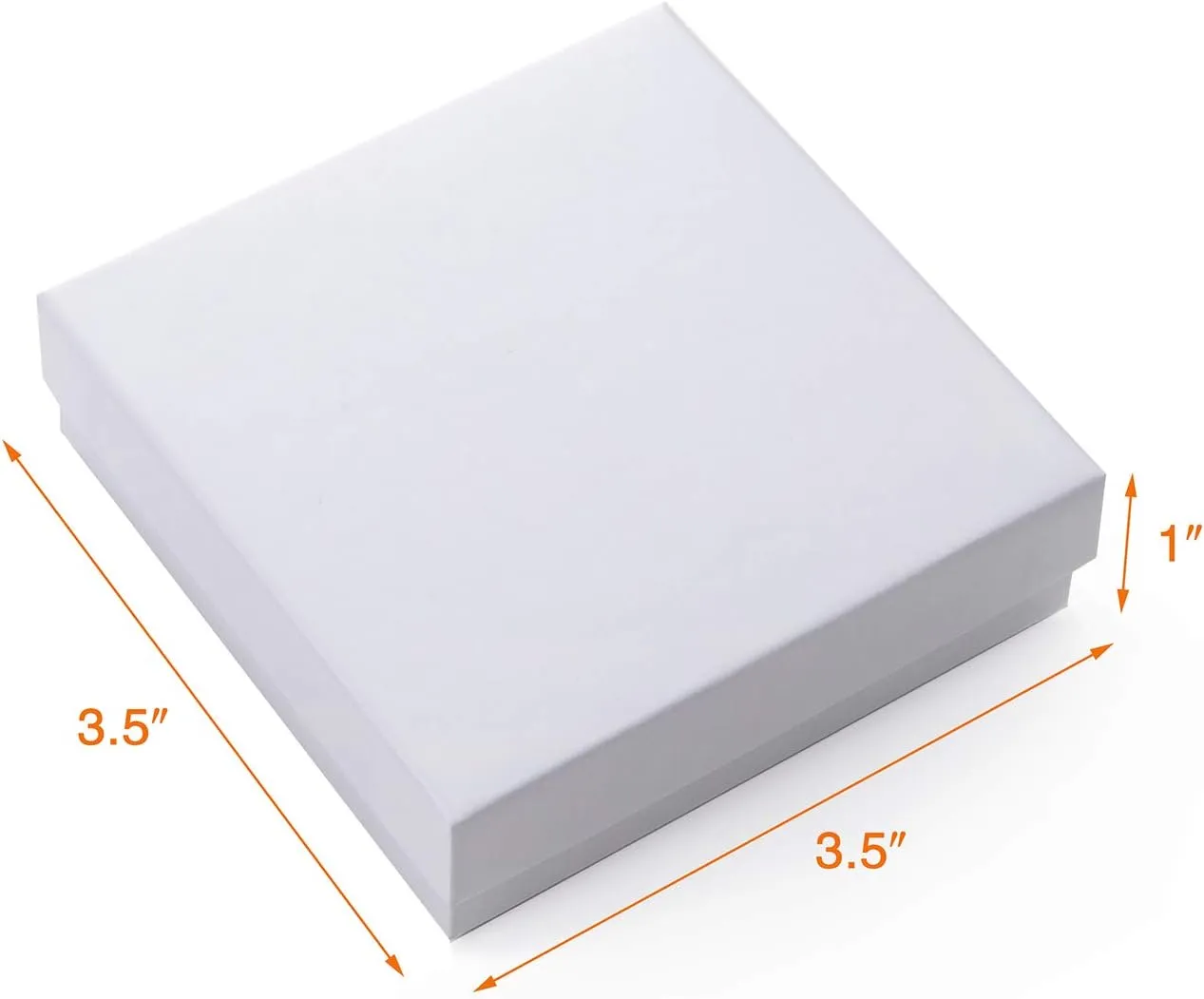 GEFTOL Jewelry Gift Boxes 40 Pack 3.5x3.5x1 Inch Cardboard Jewelry Boxes,Small Gift Boxes for Jewelry Earrings Necklaces Handmade Bangles Bracelets(White)