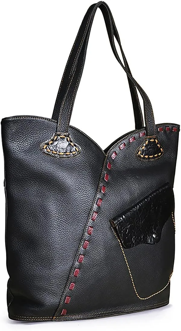 Genuine Leather Large Shopper Women's Ladies Handbag Tote Ladies Over Shoulder Diaper Bag Purse