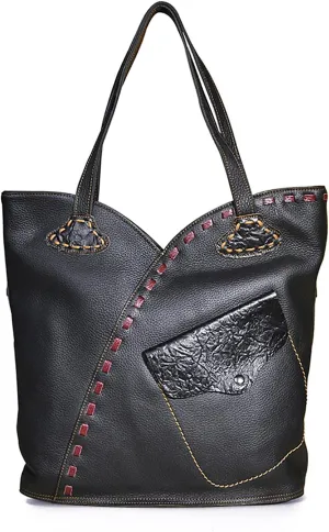 Genuine Leather Large Shopper Women's Ladies Handbag Tote Ladies Over Shoulder Diaper Bag Purse