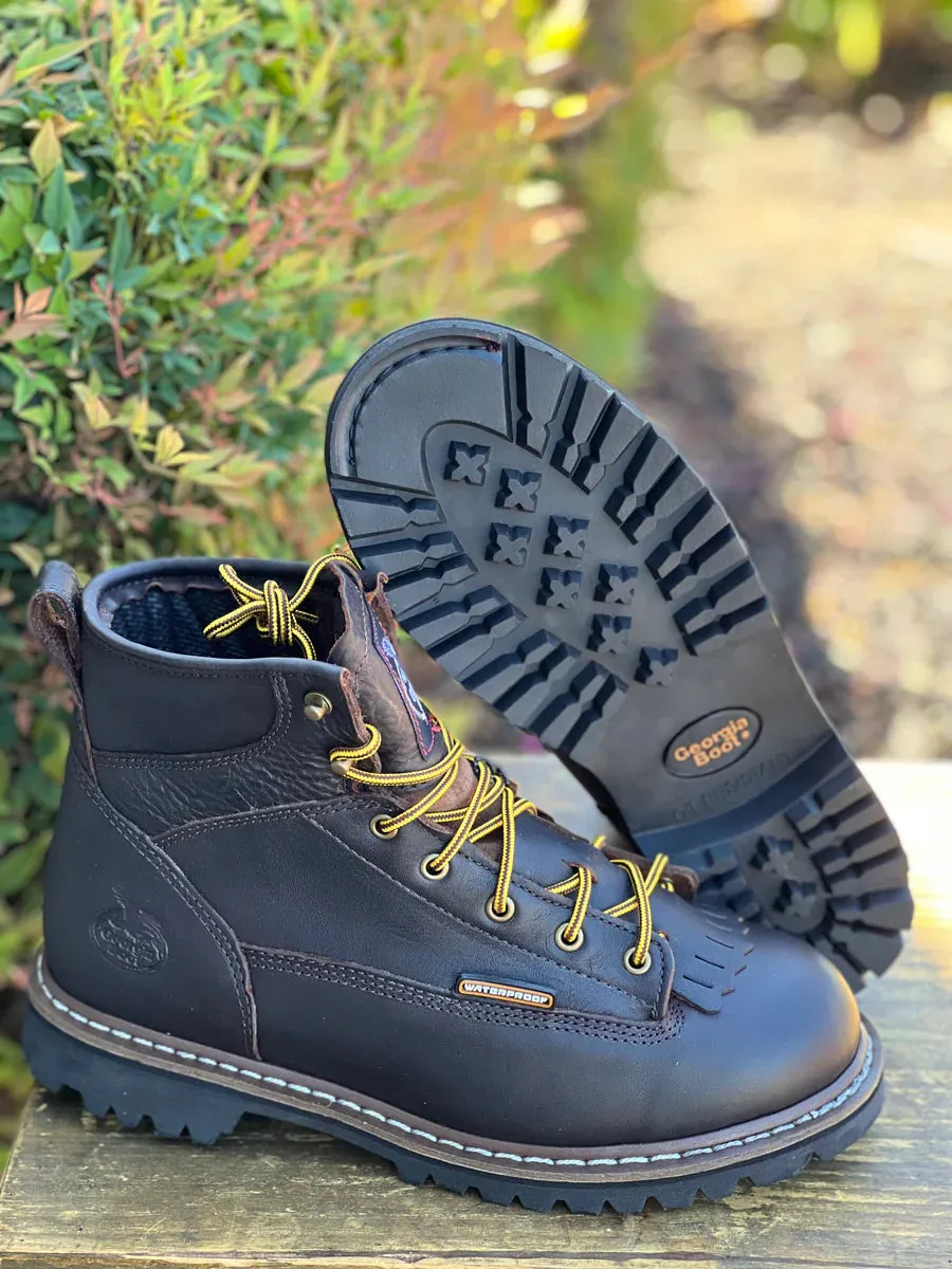 GEORGIA MEN'S 6" LACE TO TOE SOFT TOE BOOT 12W