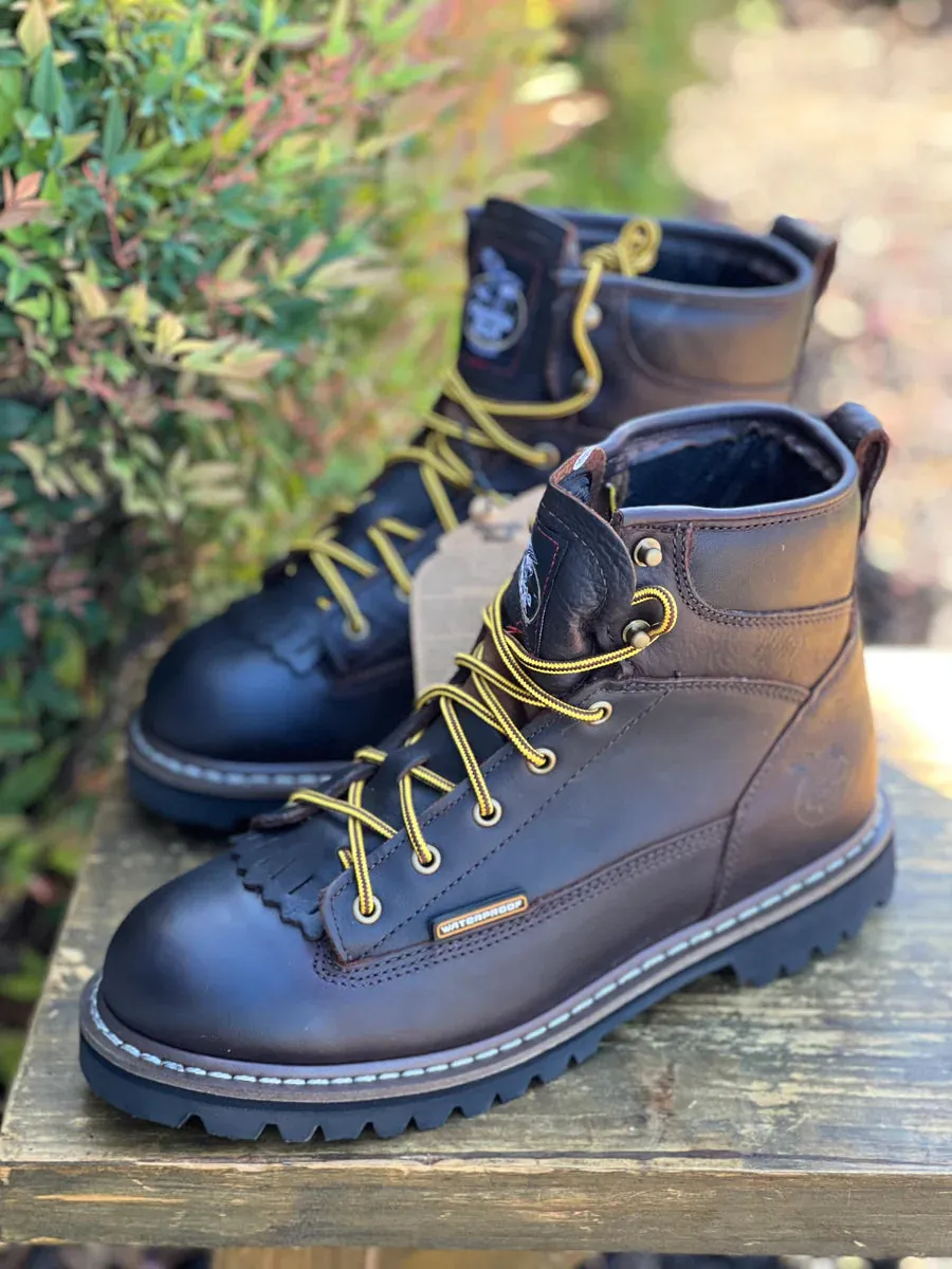 GEORGIA MEN'S 6" LACE TO TOE SOFT TOE BOOT 12W
