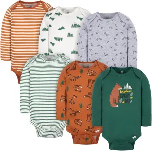 Gerber Baby Boys' 6-Pack Long-Sleeve Onesies Bodysuit