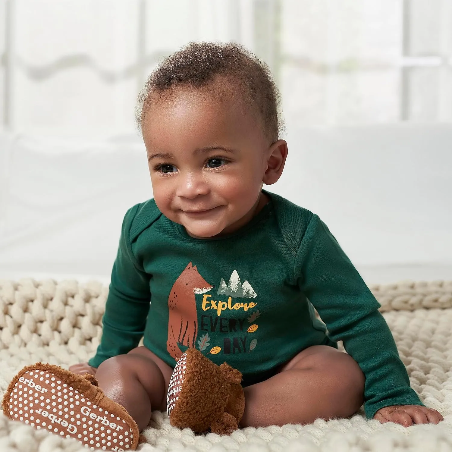 Gerber Baby Boys' 6-Pack Long-Sleeve Onesies Bodysuit