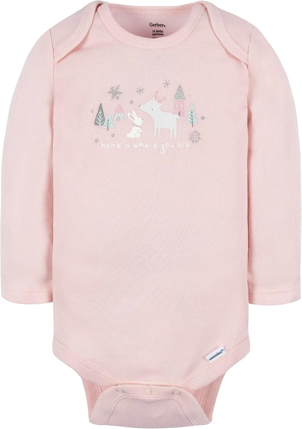 Gerber Baby Girls' 6-Pack Long-Sleeve Onesies Bodysuits