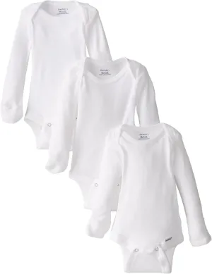 Gerber unisex-baby Multi-pack Long-sleeve Onesies Bodysuit Mitten Cuff Sizes