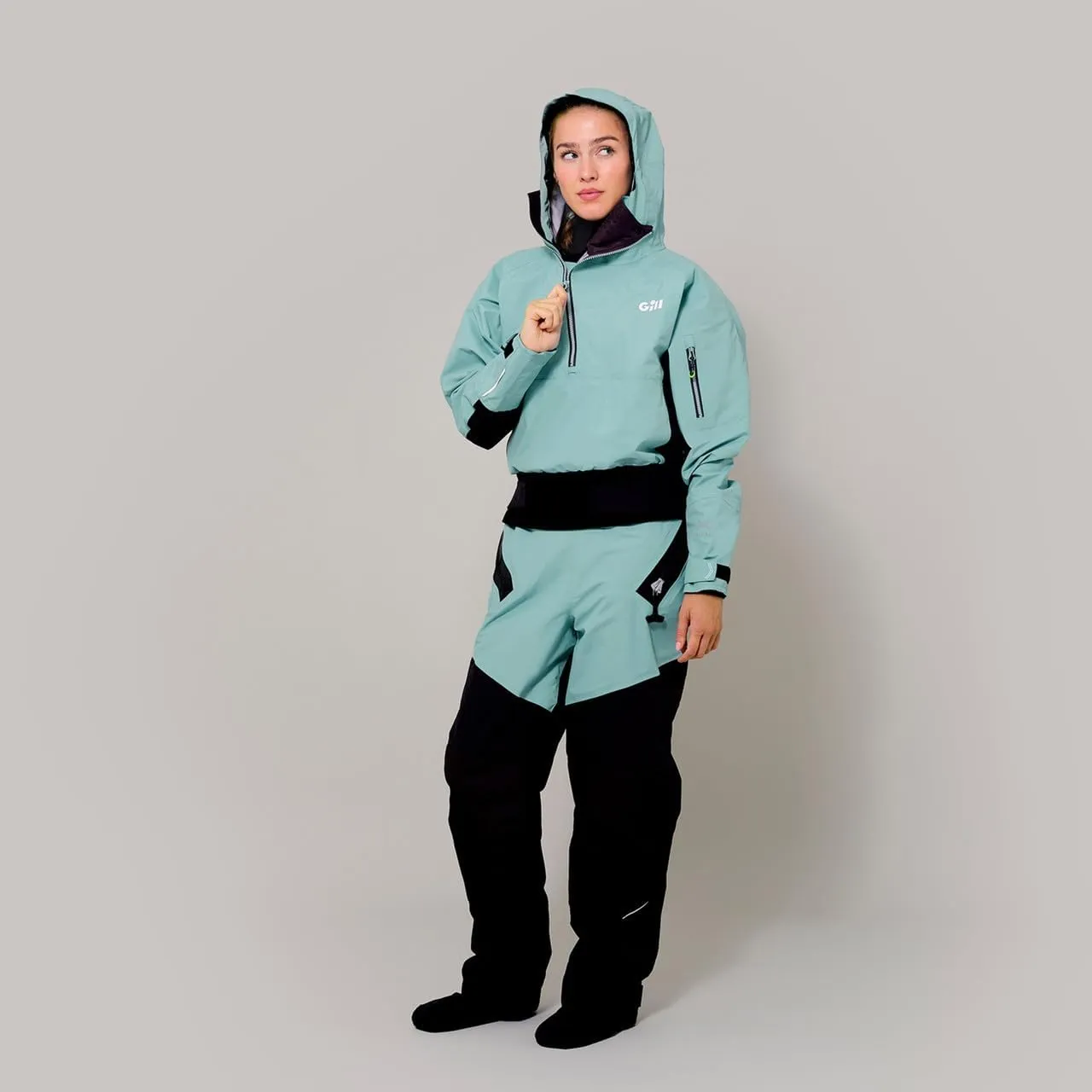 Gill Womens Verso Drysuit - Fully Taped & Waterproof for Watersports Dinghy, Sailing, Kayaking, Canoeing, SUP, Paddleboard
